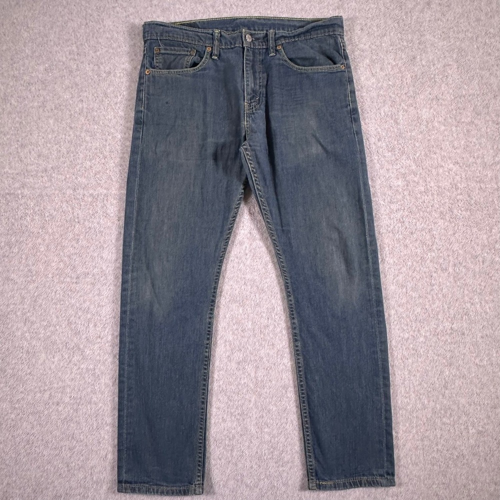 Levis 508 Regular Taper Fit Jeans Men 31x30 (Msr W33 L28) Blue Medium Wash Denim